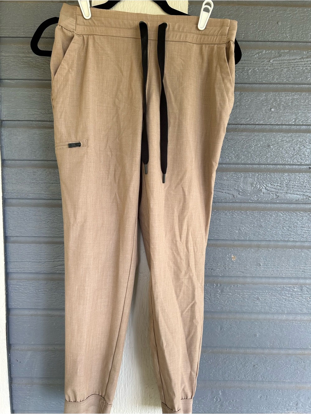 NEW Healing Hands Quest Bekah Scrub Jogger Pants Small Petite Taupe